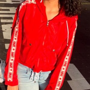 Red Windbreaker